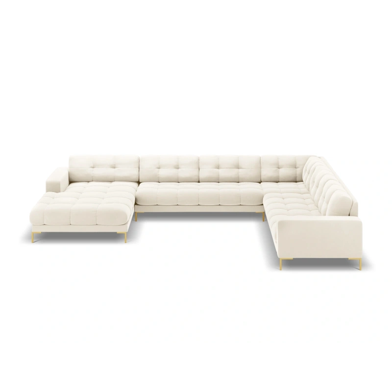 Sofa aksamitna panoramiczna 7 osobowa Bali Cosmopolitan Design