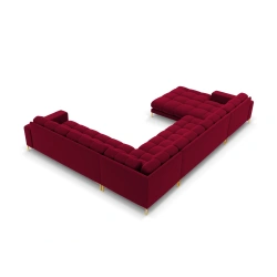 Sofa aksamitna panoramiczna 7 osobowa Bali Cosmopolitan Design
