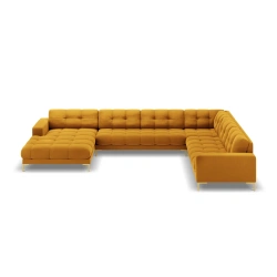 Sofa aksamitna panoramiczna 7 osobowa Bali Cosmopolitan Design