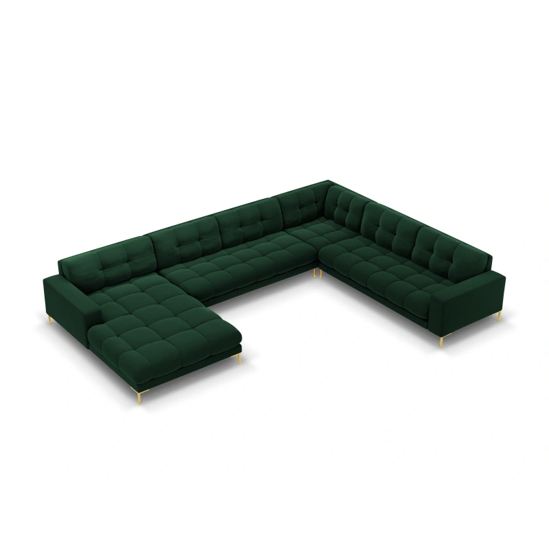 Sofa aksamitna panoramiczna 7 osobowa Bali Cosmopolitan Design