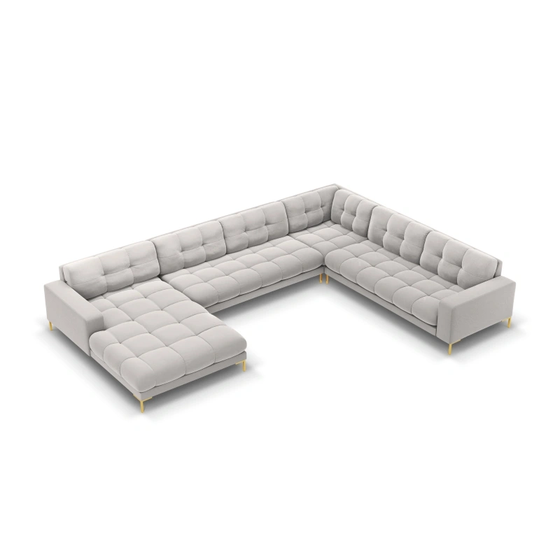 Sofa aksamitna panoramiczna 7 osobowa Bali Cosmopolitan Design