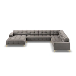 Sofa aksamitna panoramiczna 7 osobowa Bali Cosmopolitan Design