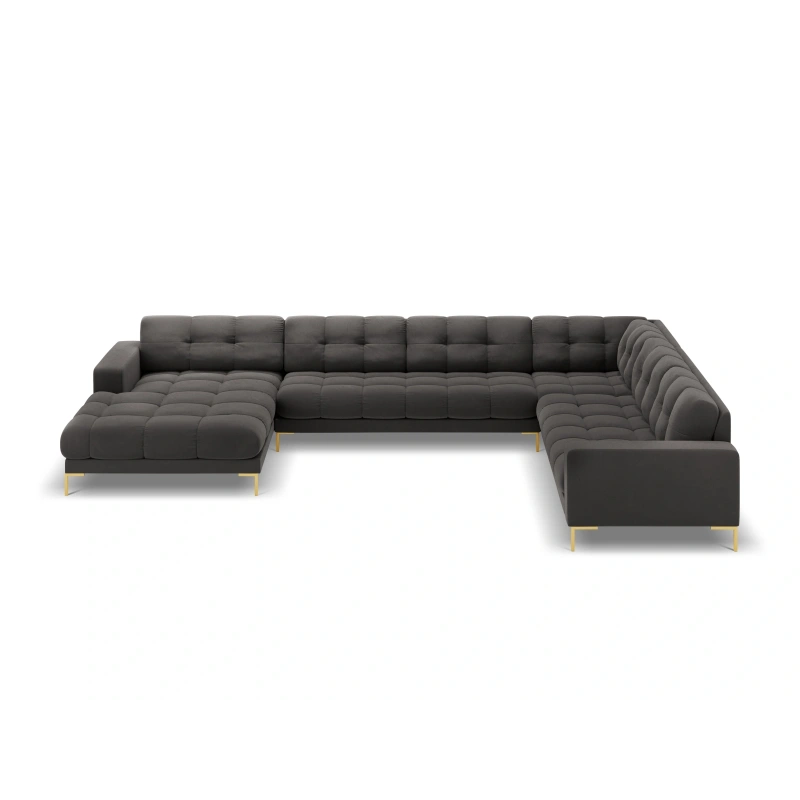 Sofa aksamitna panoramiczna 7 osobowa Bali Cosmopolitan Design