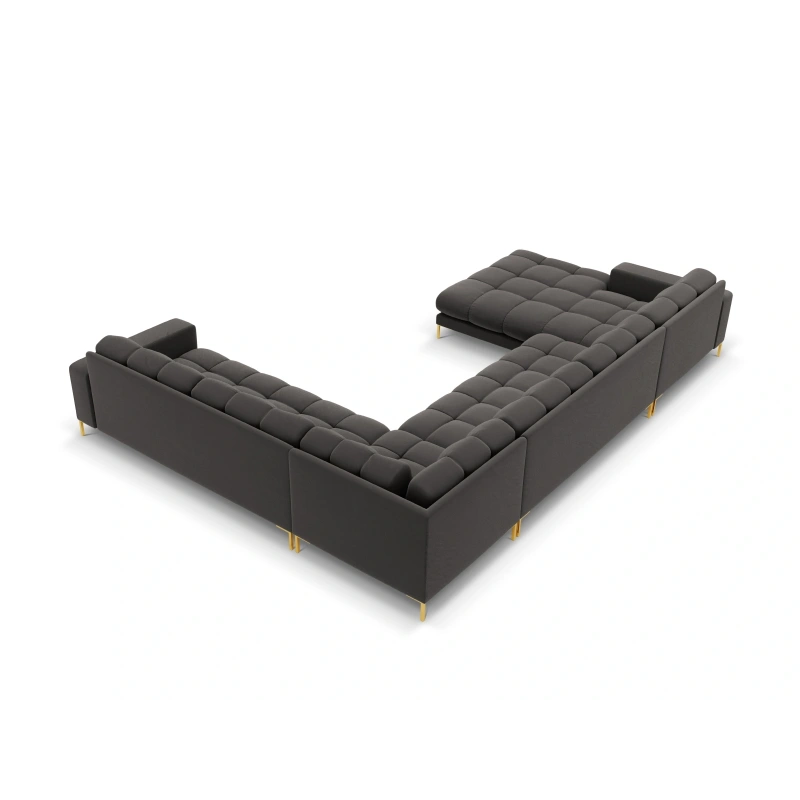 Sofa aksamitna panoramiczna 7 osobowa Bali Cosmopolitan Design