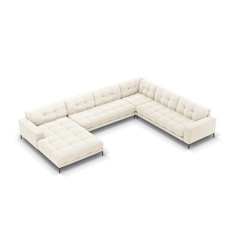 Sofa aksamitna panoramiczna 7 osobowa Bali Cosmopolitan Design