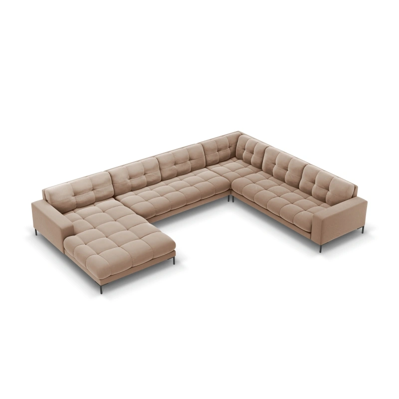 Sofa aksamitna panoramiczna 7 osobowa Bali Cosmopolitan Design