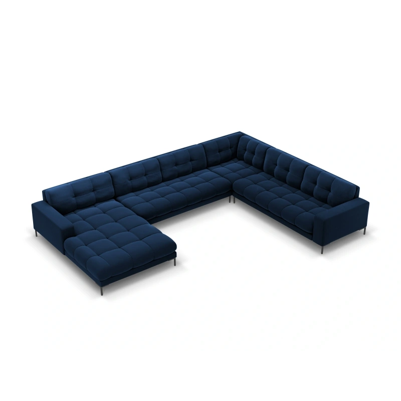 Sofa aksamitna panoramiczna 7 osobowa Bali Cosmopolitan Design