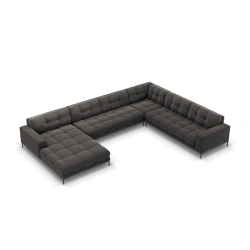Sofa aksamitna panoramiczna 7 osobowa Bali Cosmopolitan Design