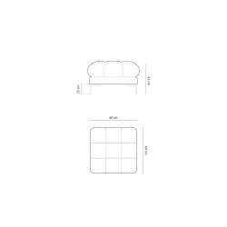 Puf aksamitny Bali Cosmopolitan Design Puf aksamitny Bali Cosmopolitan Design