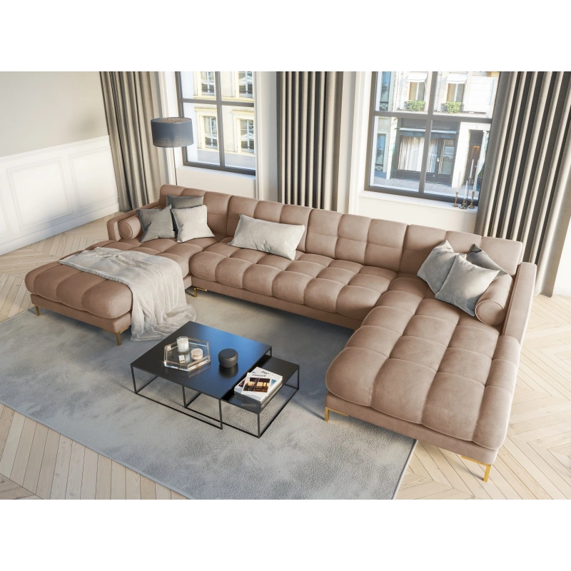 Narożnik aksamitny U-kształtny Bali Cosmopolitan Design Narożnik aksamitny U-kształtny Bali Cosmopolitan Design