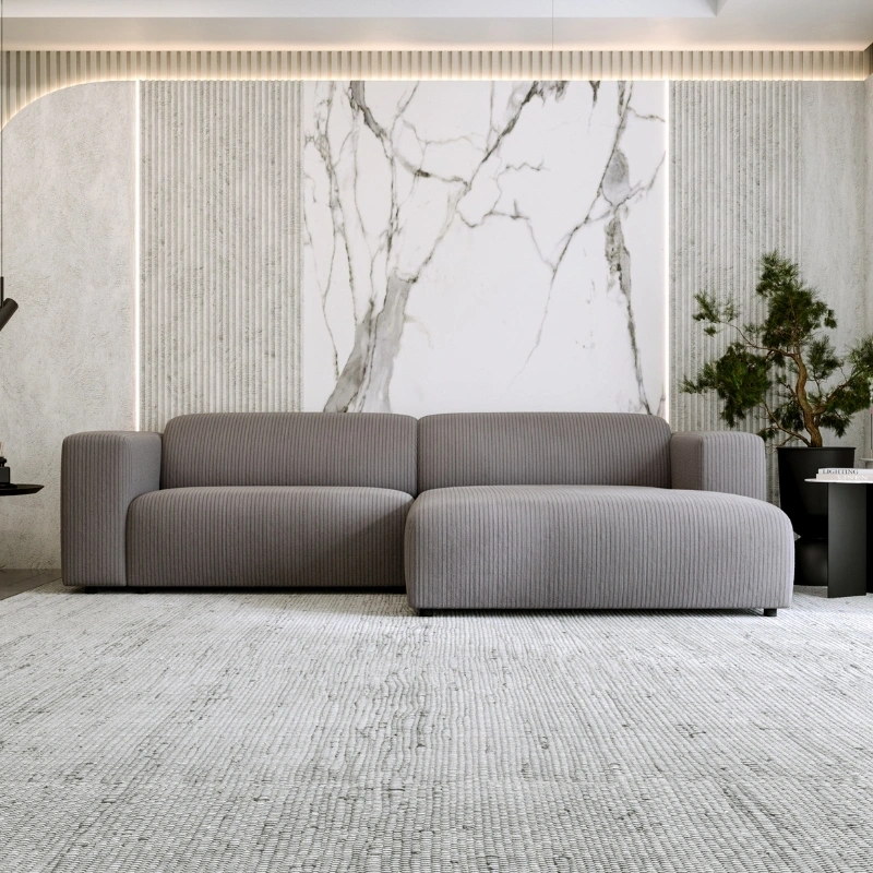 Nowoczesny narożnik L-kształtny Passito bez funkcji spania