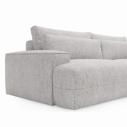 Narożnik L-kształtny Fresh z funkcją spania i pojemnikiem jasnoszary Narożnik L-kształtny Fresh z funkcją spania i pojemnikiem jasnoszary