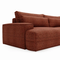 Narożnik L-kształtny Fresh z funkcją spania i pojemnikiem ceglany Narożnik L-kształtny Fresh z funkcją spania i pojemnikiem ceglany