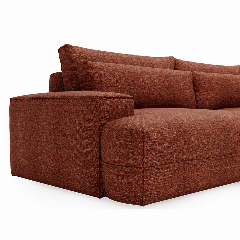 Narożnik L-kształtny Fresh z funkcją spania i pojemnikiem ceglany Narożnik L-kształtny Fresh z funkcją spania i pojemnikiem ceglany