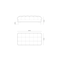 Ławka aksamitna Bali Cosmopolitan Design Ławka aksamitna Bali Cosmopolitan Design