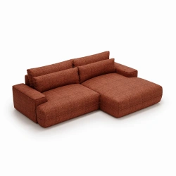 Narożnik L-kształtny Fresh z funkcją spania i pojemnikiem ceglany Narożnik L-kształtny Fresh z funkcją spania i pojemnikiem ceglany