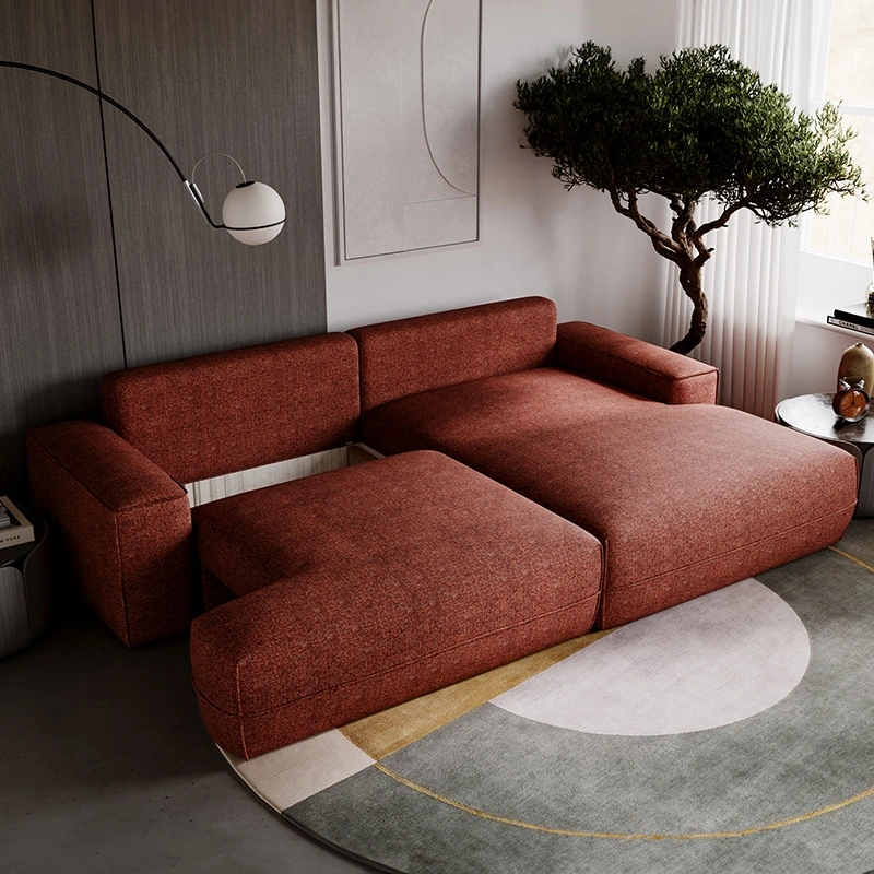 Narożnik L-kształtny Fresh z funkcją spania i pojemnikiem ceglany Narożnik L-kształtny Fresh z funkcją spania i pojemnikiem ceglany