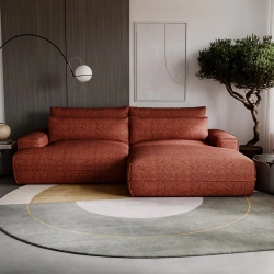 Narożnik L-kształtny Fresh z funkcją spania i pojemnikiem ceglany Narożnik L-kształtny Fresh z funkcją spania i pojemnikiem ceglany