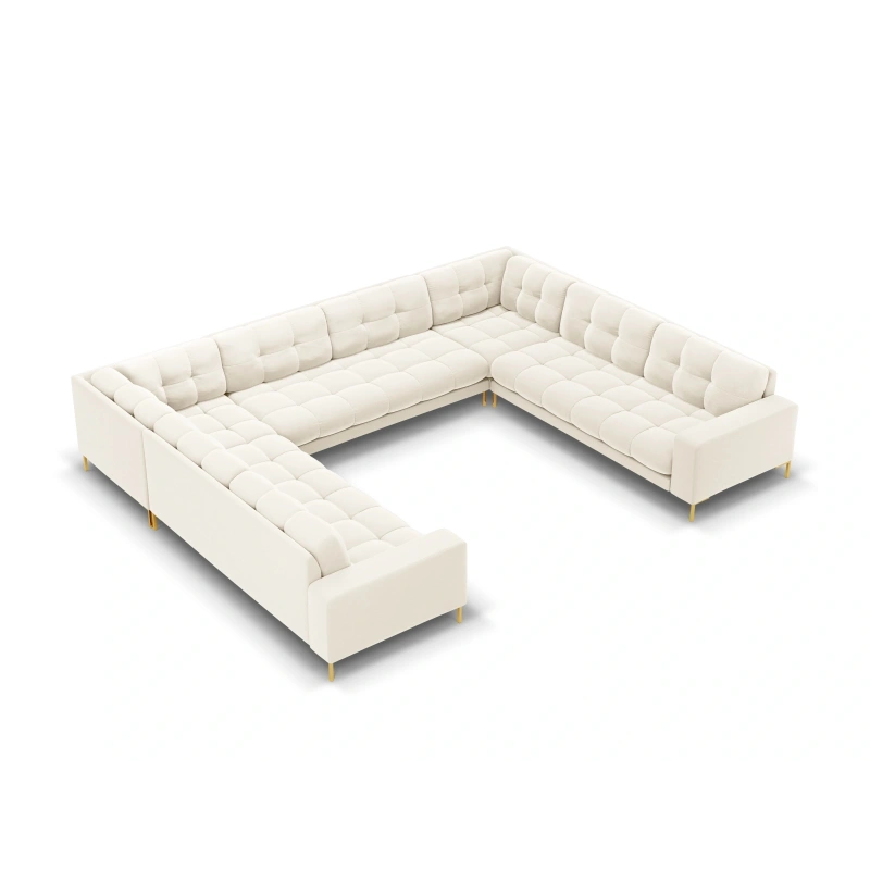 Sofa aksamitna panoramiczna 9-osobowa Bali Cosmopolitan Design