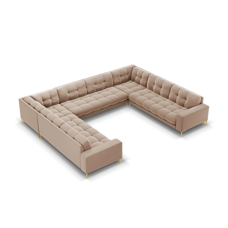 Sofa aksamitna panoramiczna 9-osobowa Bali Cosmopolitan Design Sofa aksamitna panoramiczna 9-osobowa Bali Cosmopolitan Design