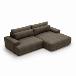 Narożnik L-kształtny Fresh z funkcją spania i pojemnikiem zimny brąz Narożnik L-kształtny Fresh z funkcją spania i pojemnikiem zimny brąz