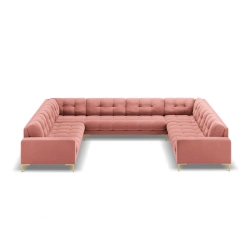 Sofa aksamitna panoramiczna 9-osobowa Bali Cosmopolitan Design