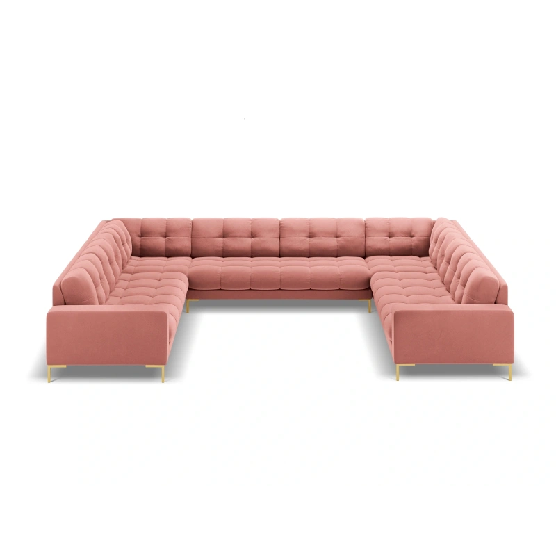 Sofa aksamitna panoramiczna 9-osobowa Bali Cosmopolitan Design