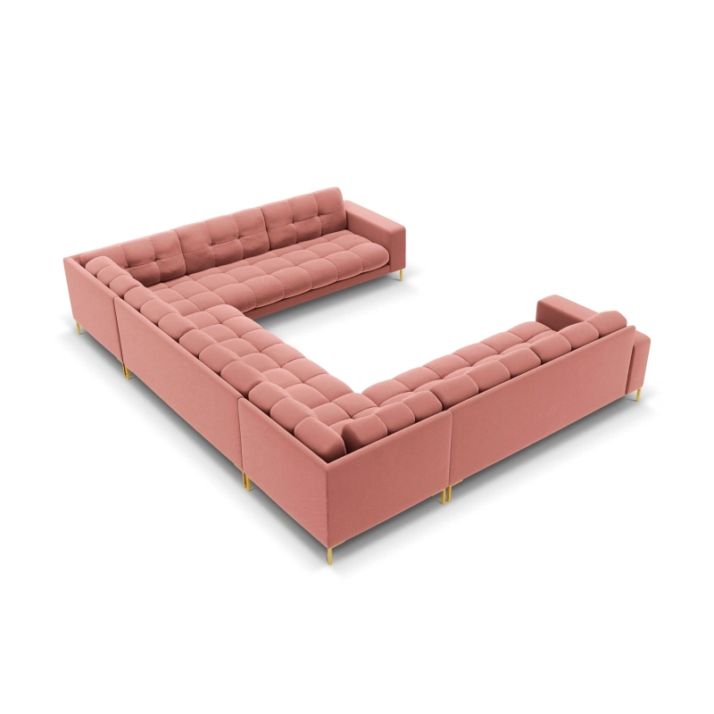 Sofa aksamitna panoramiczna 9-osobowa Bali Cosmopolitan Design