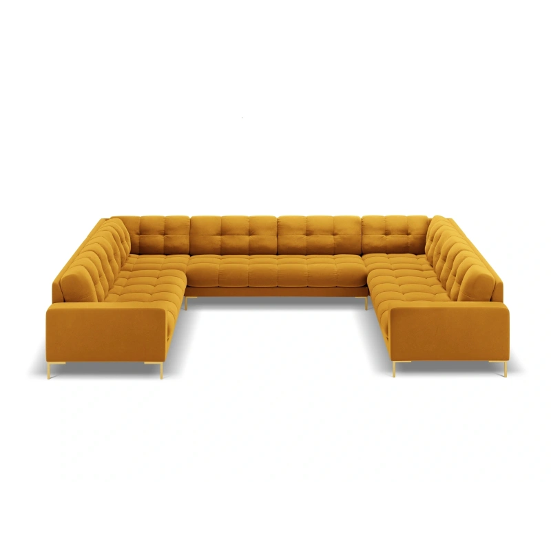 Sofa aksamitna panoramiczna 9-osobowa Bali Cosmopolitan Design