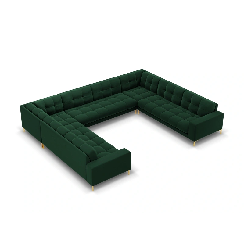 Sofa aksamitna panoramiczna 9-osobowa Bali Cosmopolitan Design