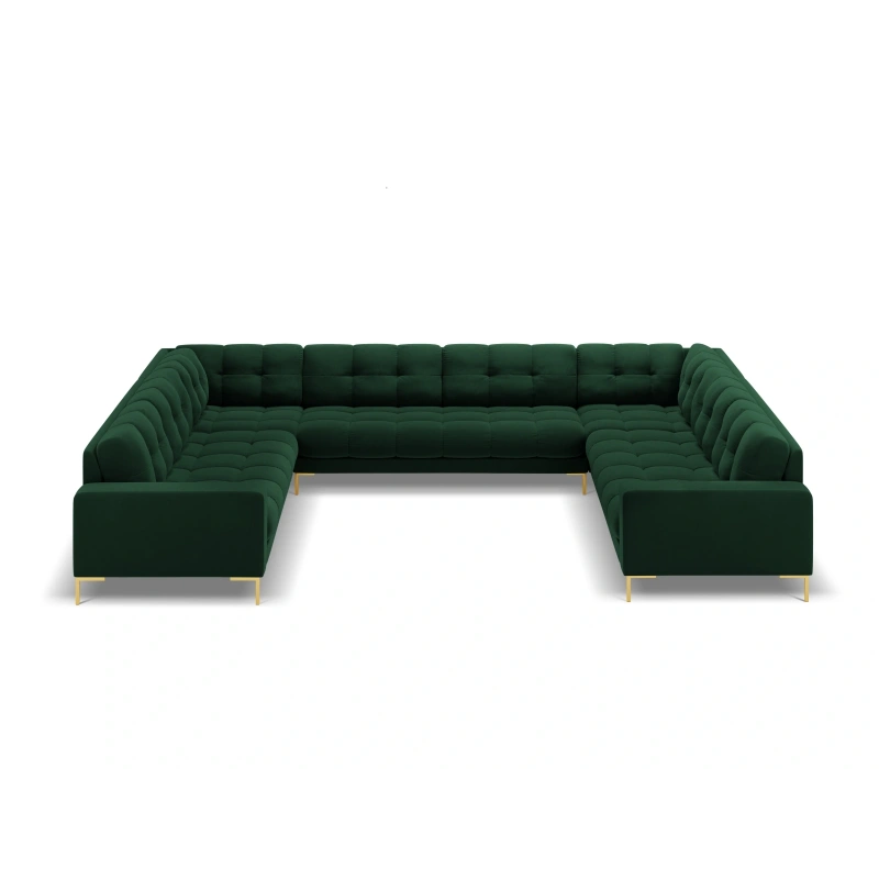 Sofa aksamitna panoramiczna 9-osobowa Bali Cosmopolitan Design