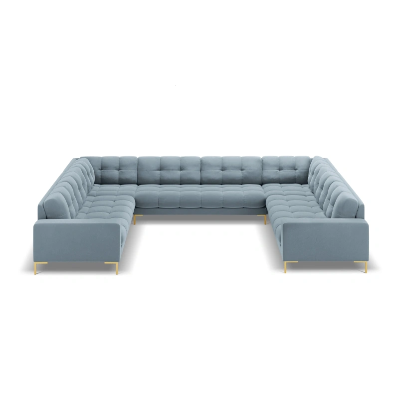 Sofa aksamitna panoramiczna 9-osobowa Bali Cosmopolitan Design