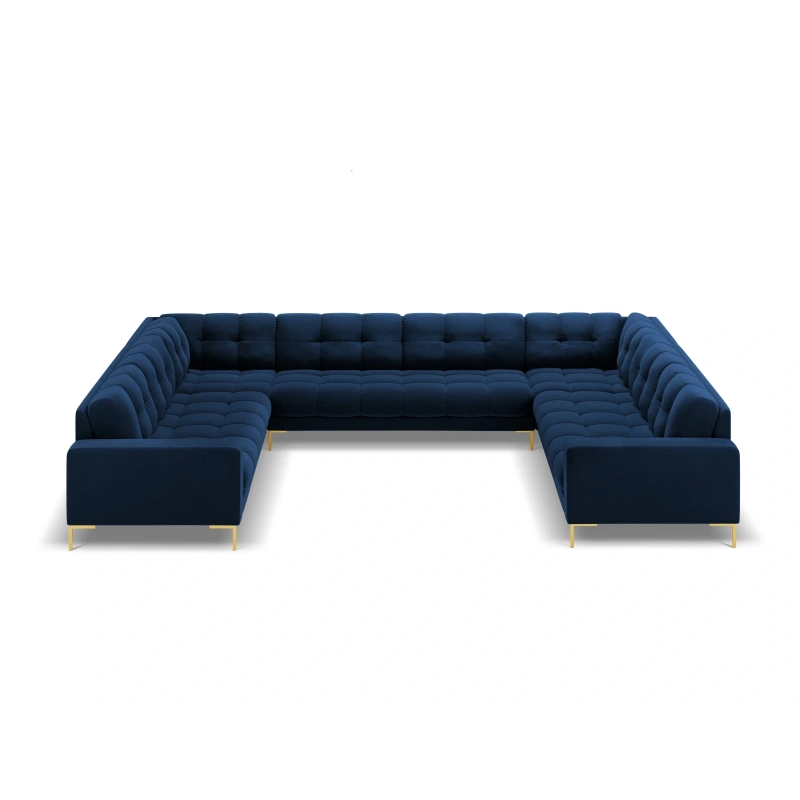 Sofa aksamitna panoramiczna 9-osobowa Bali Cosmopolitan Design