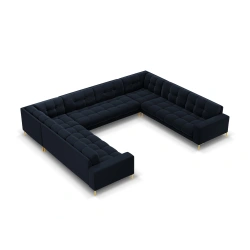 Sofa aksamitna panoramiczna 9-osobowa Bali Cosmopolitan Design