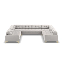 Sofa aksamitna panoramiczna 9-osobowa Bali Cosmopolitan Design