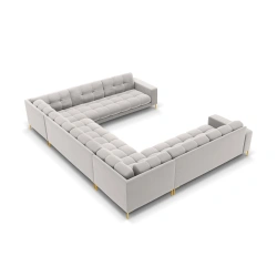 Sofa aksamitna panoramiczna 9-osobowa Bali Cosmopolitan Design
