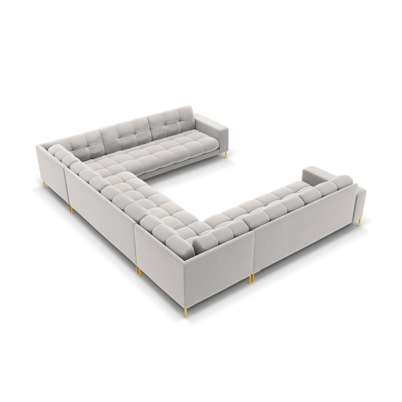 Sofa aksamitna panoramiczna 9-osobowa Bali Cosmopolitan Design