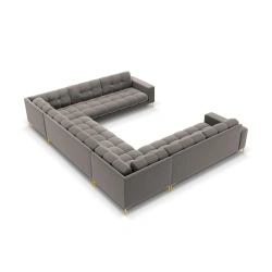 Sofa aksamitna panoramiczna 9-osobowa Bali Cosmopolitan Design