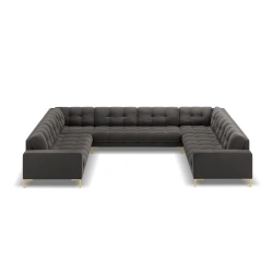 Sofa aksamitna panoramiczna 9-osobowa Bali Cosmopolitan Design
