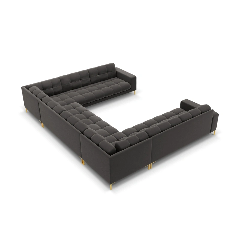 Sofa aksamitna panoramiczna 9-osobowa Bali Cosmopolitan Design