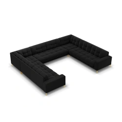 Sofa aksamitna panoramiczna 9-osobowa Bali Cosmopolitan Design