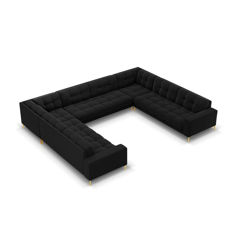 Sofa aksamitna panoramiczna 9-osobowa Bali Cosmopolitan Design