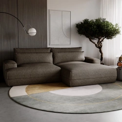 Narożnik L-kształtny Fresh z funkcją spania i pojemnikiem zimny brąz Narożnik L-kształtny Fresh z funkcją spania i pojemnikiem zimny brąz