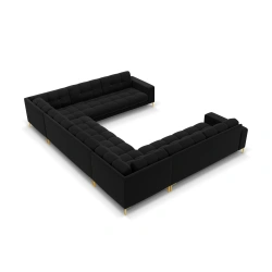 Sofa aksamitna panoramiczna 9-osobowa Bali Cosmopolitan Design