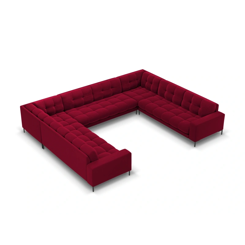 Sofa aksamitna panoramiczna 9-osobowa Bali Cosmopolitan Design