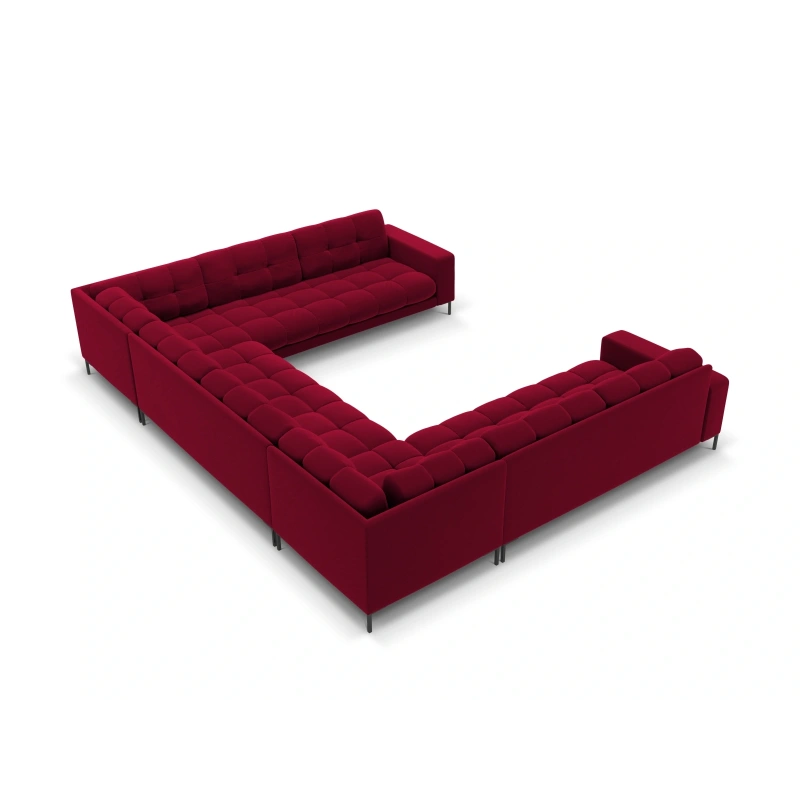 Sofa aksamitna panoramiczna 9-osobowa Bali Cosmopolitan Design