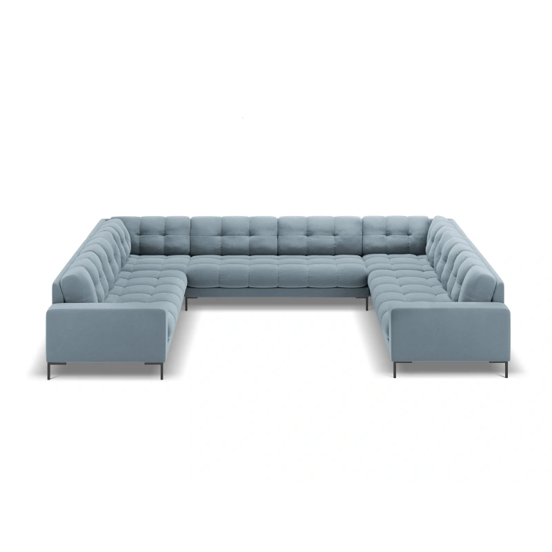 Sofa aksamitna panoramiczna 9-osobowa Bali Cosmopolitan Design