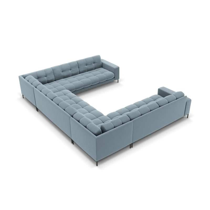 Sofa aksamitna panoramiczna 9-osobowa Bali Cosmopolitan Design