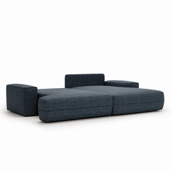 Narożnik L-kształtny Fresh z funkcją spania i pojemnikiem niebieski Narożnik L-kształtny Fresh z funkcją spania i pojemnikiem niebieski