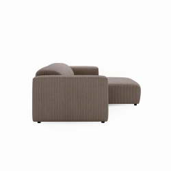 Nowoczesny narożnik L-kształtny Passito orzechowy sztruks Nowoczesny narożnik L-kształtny Passito orzechowy sztruks